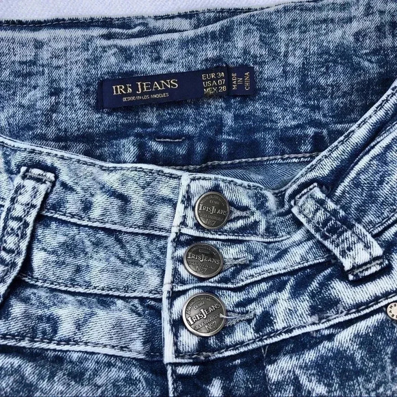 Iris Jeans Acid Wash Modern Vintage High Waist 7 - Picture 6 of 8